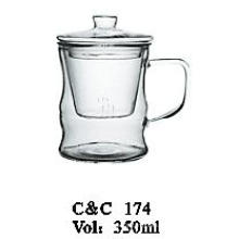 Heat Resistant Borosilicate Glass Teapot with Infuser, Glassware Factory Glass Teapot Set